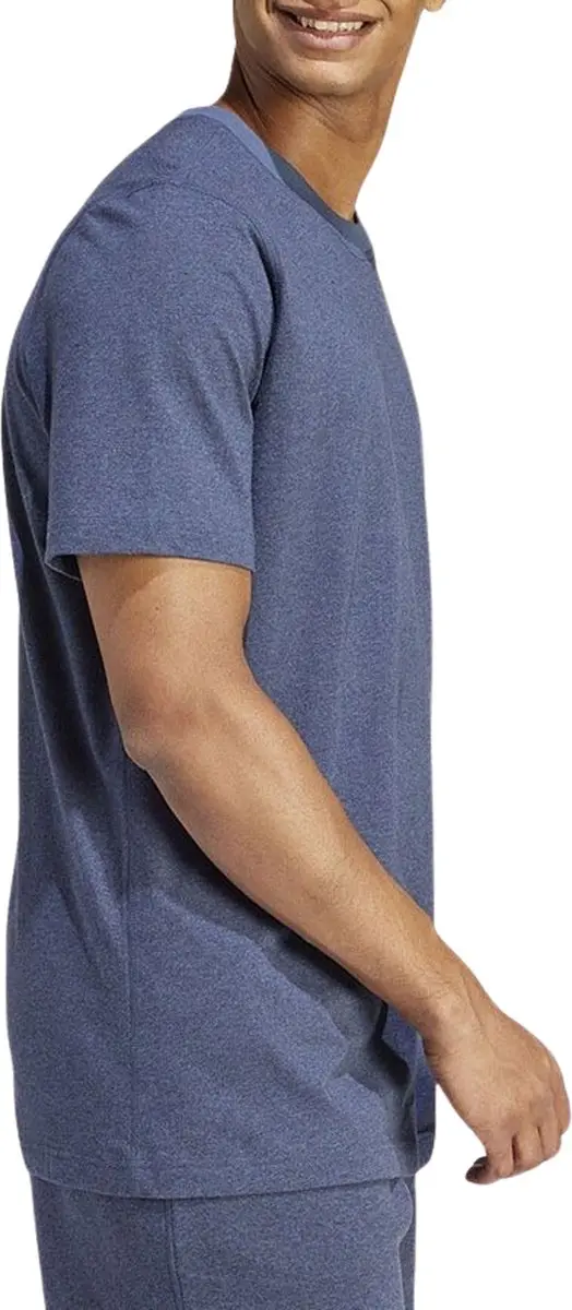 Adidas Seasonal Essential Melange Shirt - S - Blauw