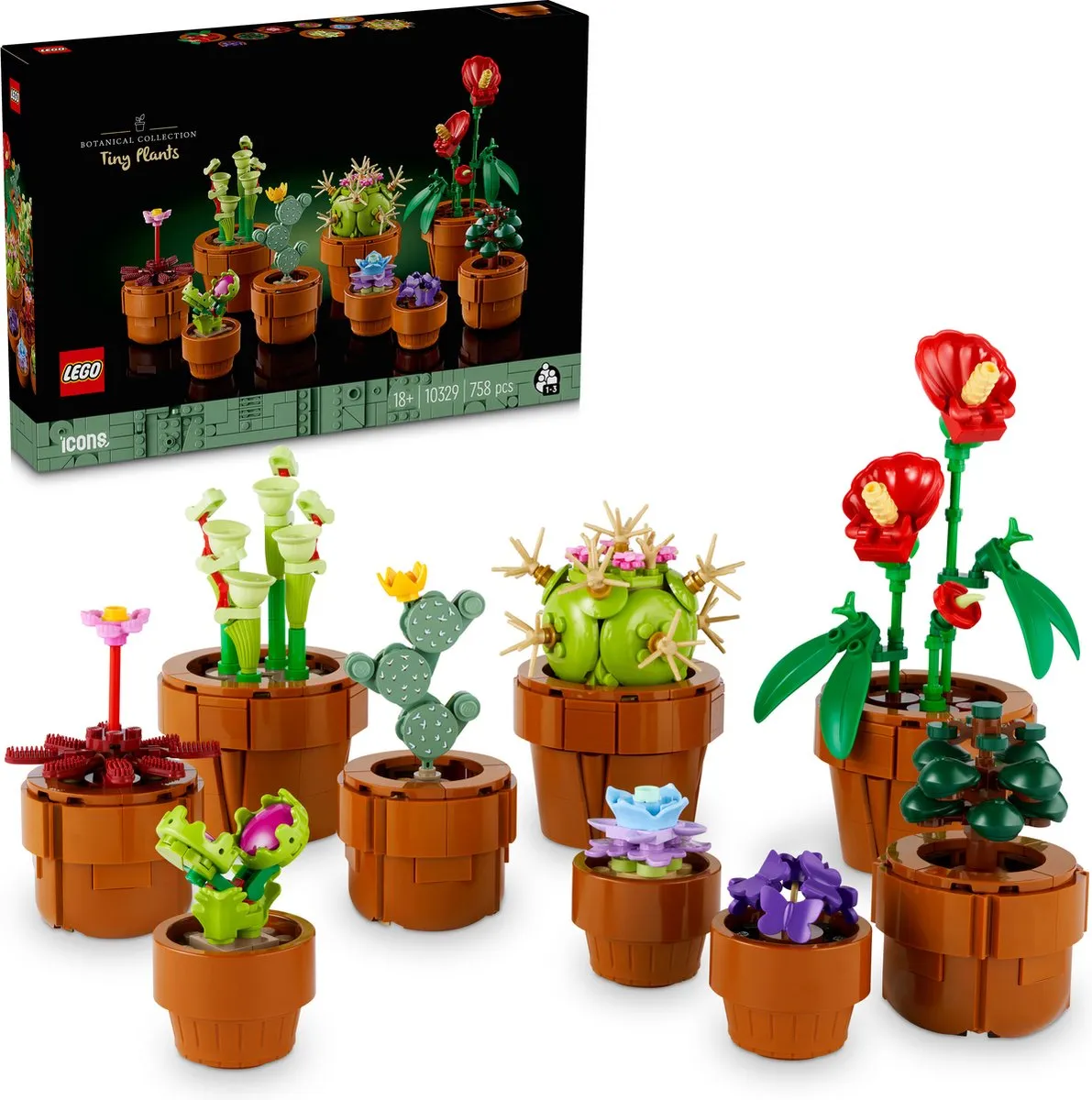 LEGO Icons Miniplantjes Botanical Collection 10329 - 758 Stukken