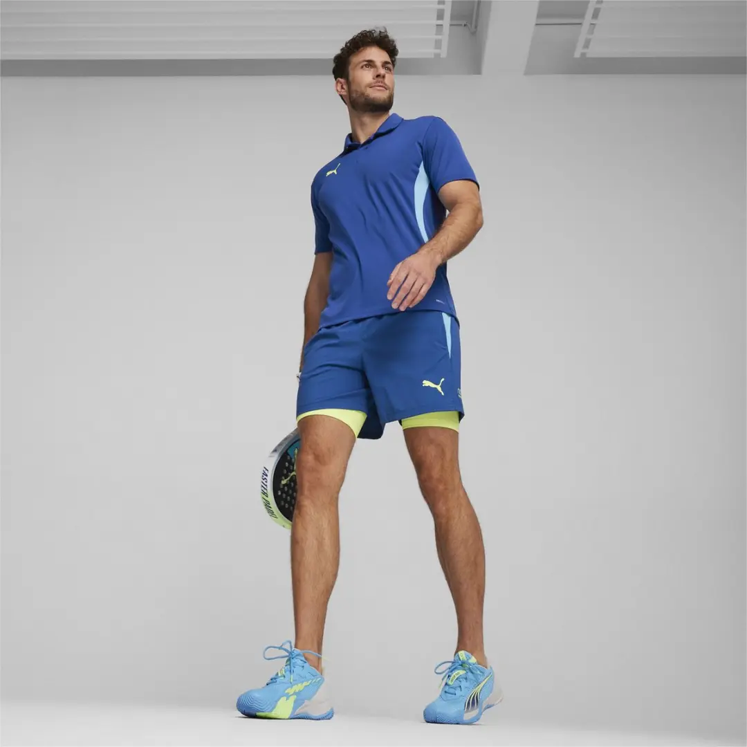 PUMA Individual Padel Polo Shirt Heren - Blauw S