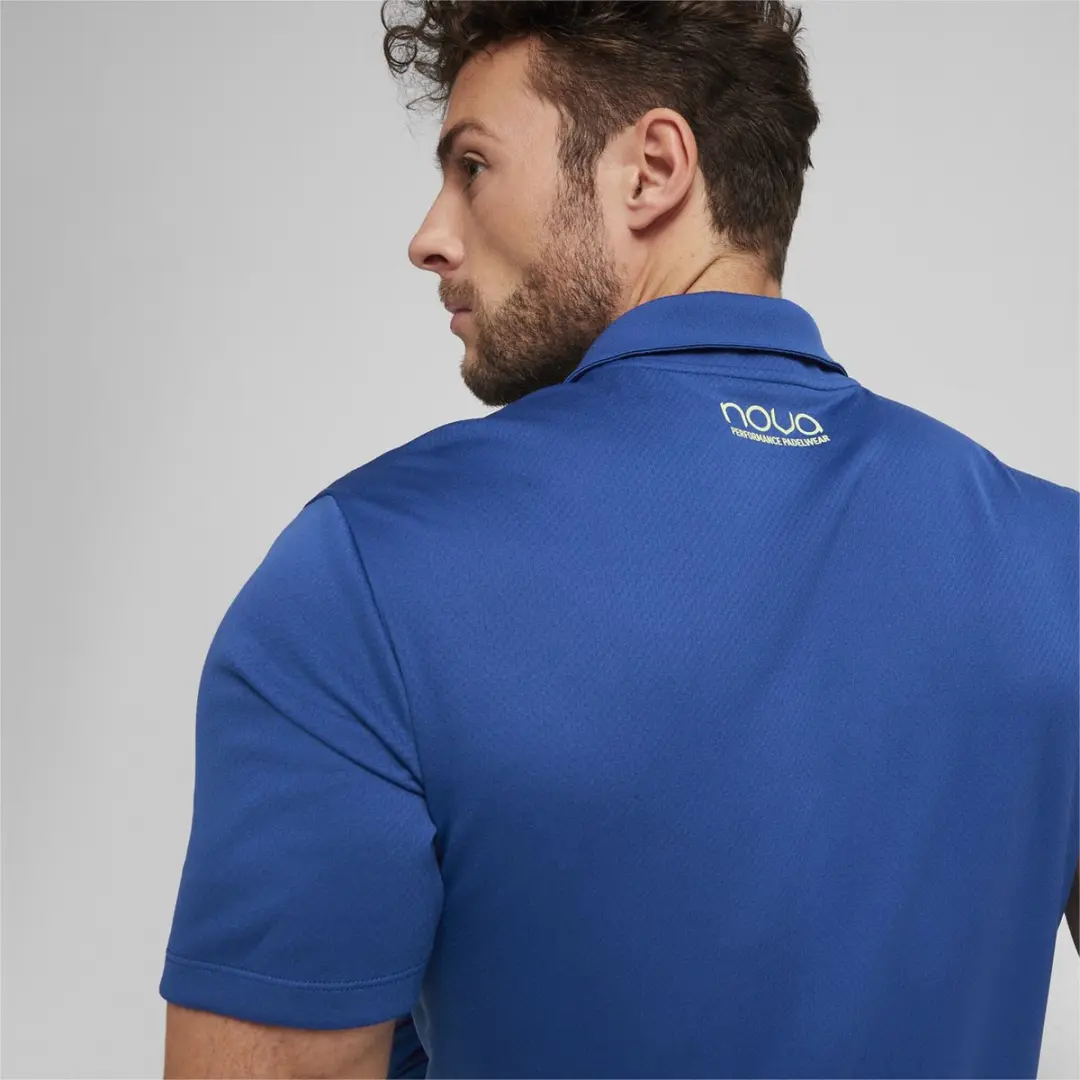 PUMA Individual Padel Polo Shirt Heren - Blauw S
