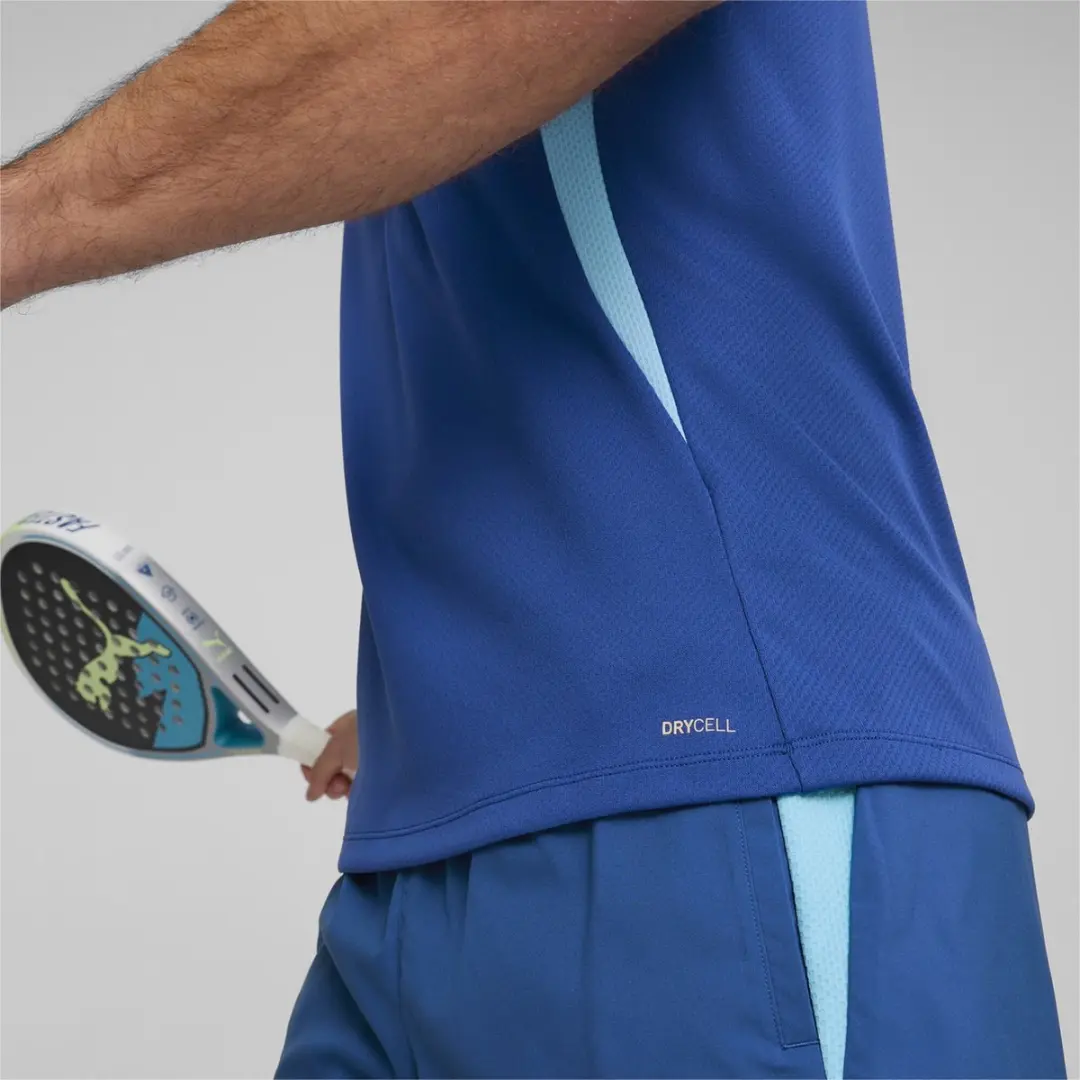 PUMA Individual Padel Polo Shirt Heren - Blauw S