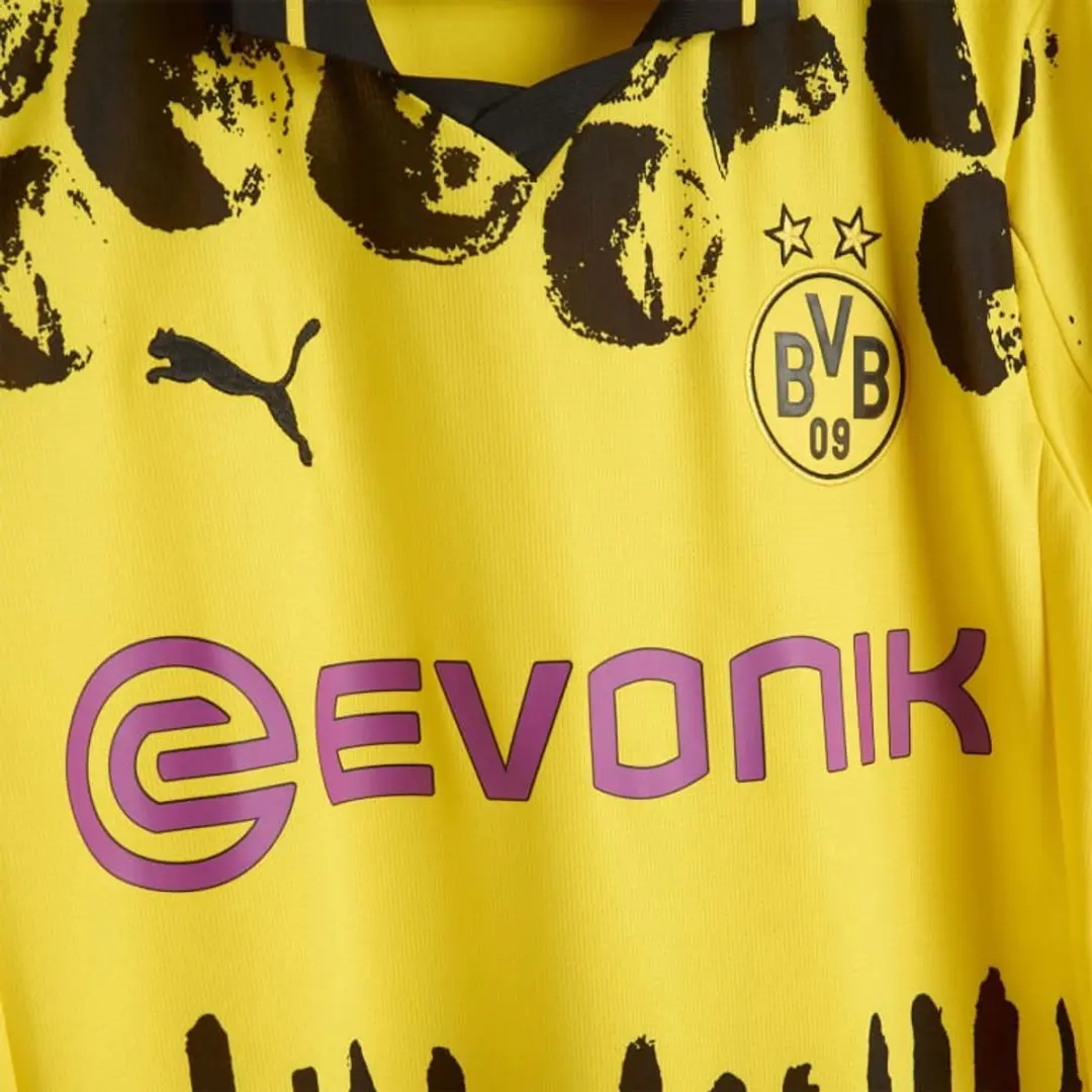 PUMA KidSuper Borussia Dortmund Voetbalshirt M - Geel/Zwart