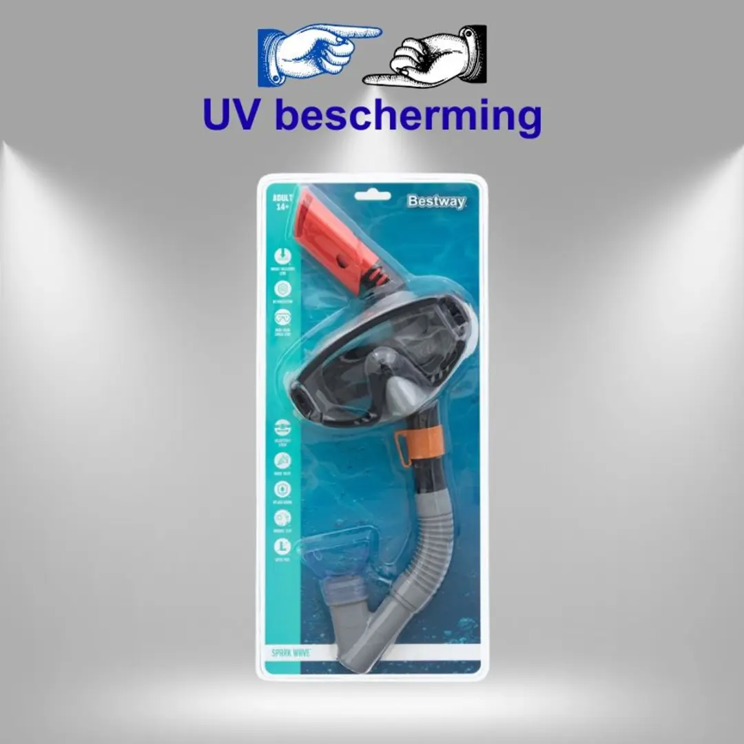 Bestway Duikset 24068 - Snorkelset met UV-beschermend glas - afbeelding 6 van 6