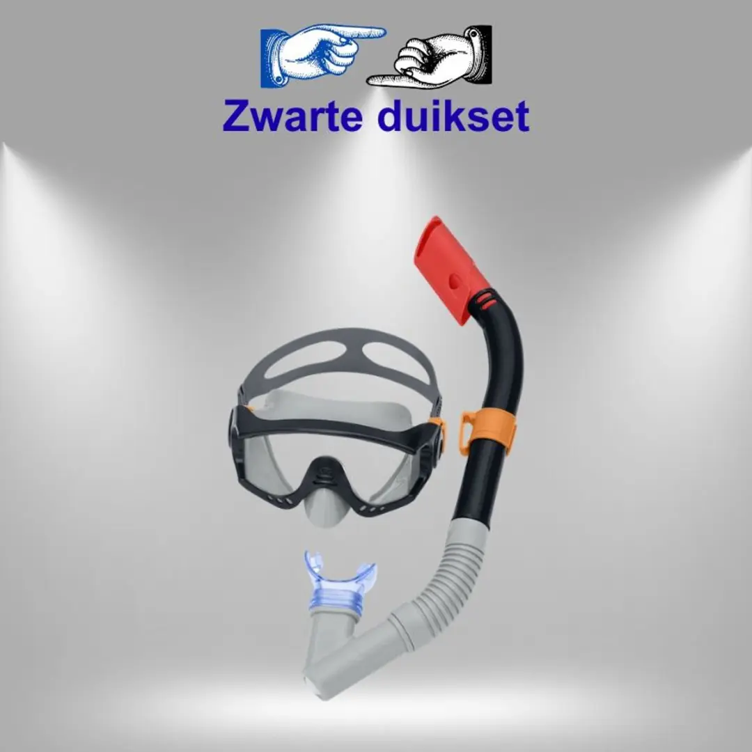 Bestway Duikset 24068 - Snorkelset met UV-beschermend glas