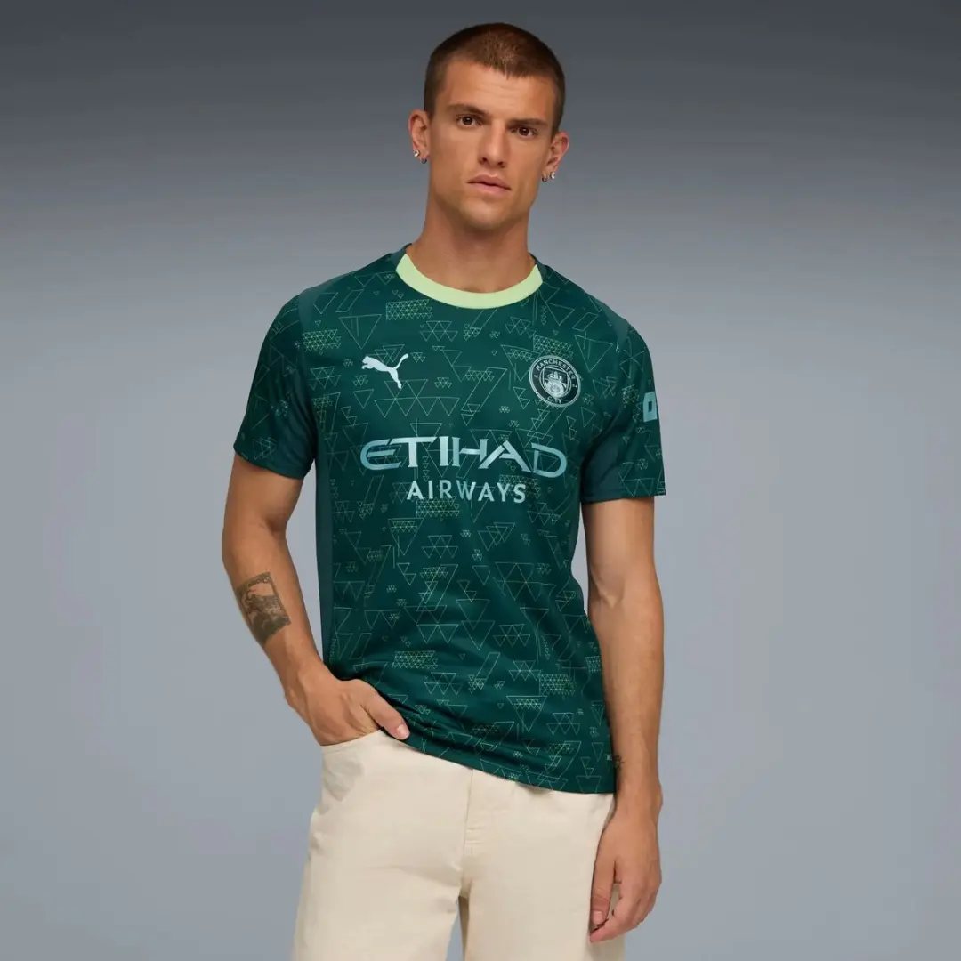 PUMA Manchester City Fourth Shirt 2025/26 - M - Groen - afbeelding 2 van 2