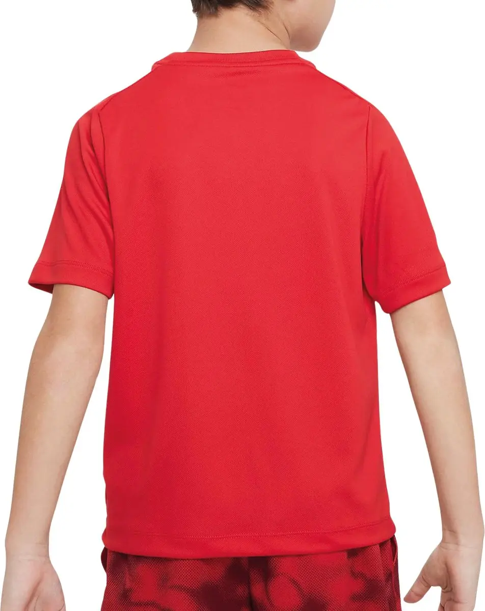 Nike Dri-FIT Sportshirt DX5386-657 - Maat M - Rood/Wit