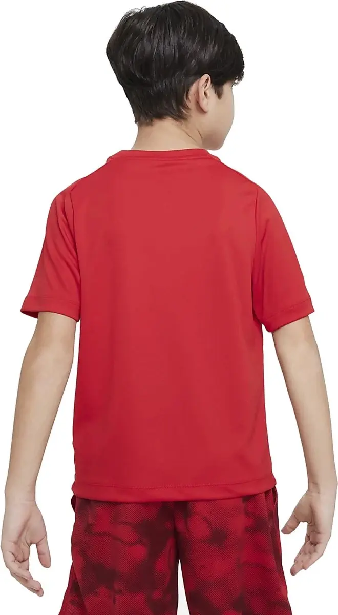 Nike Dri-FIT Sportshirt DX5386-657 - Maat M - Rood/Wit
