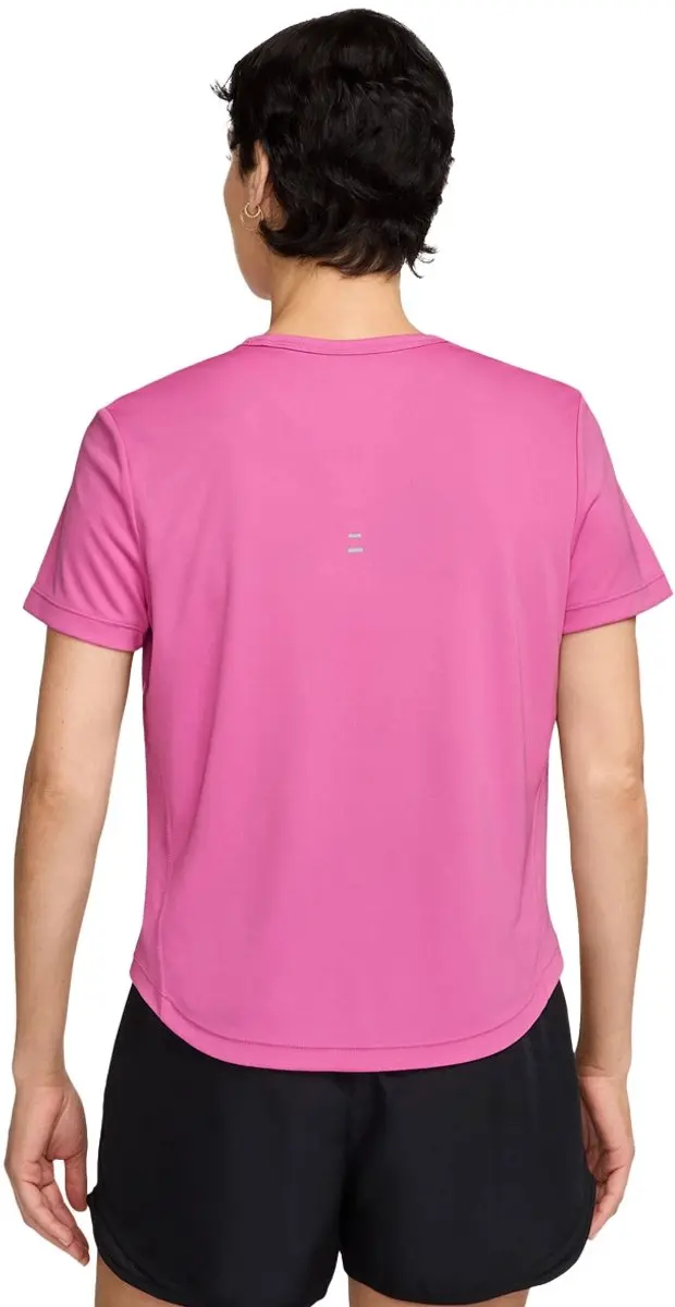 Nike Tempo Swoosh Dri-FIT T-shirt Dames L - Roze/Wit