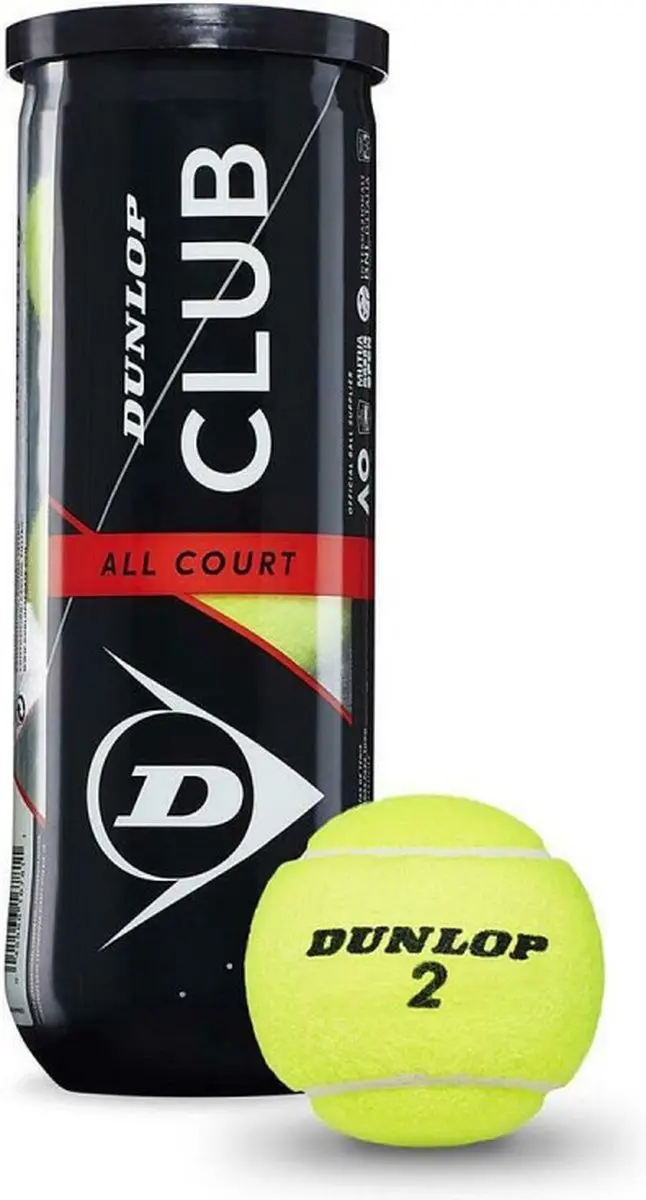 Dunlop Tennisballen TB CLUB AC 3 Stuks