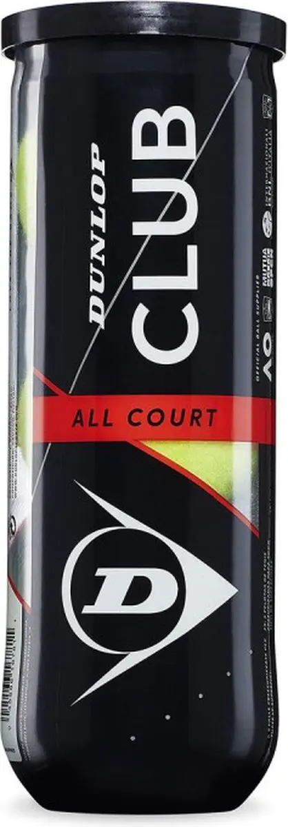 Dunlop Tennisballen TB CLUB AC 3 Stuks - Geel