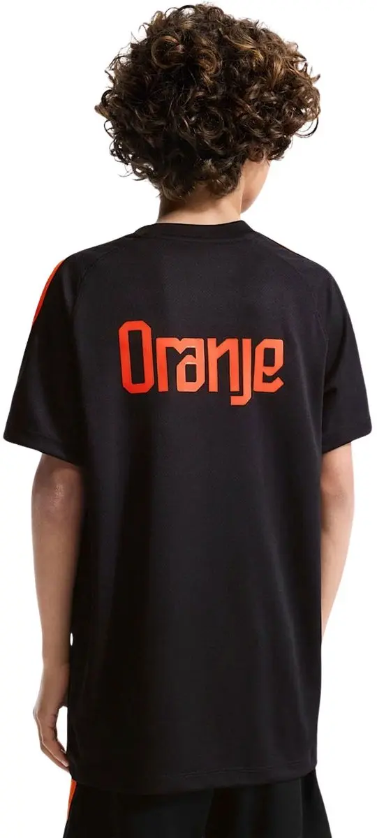 Nike Nederlands Elftal WK2026 Training Shirt Junior 128 - Zwart/Orange