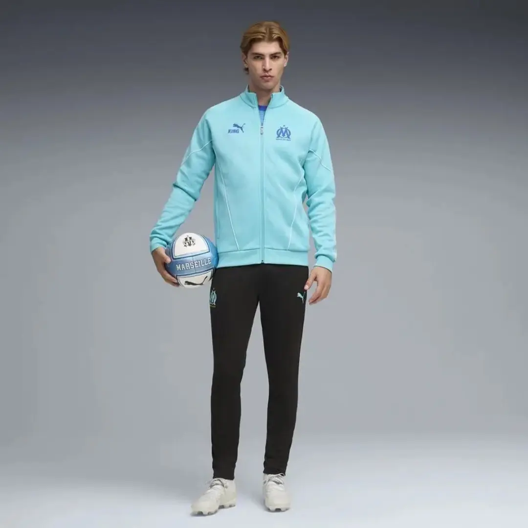 PUMA OM Tracksuitjack King Anthem 2025/26 - L - Blauw