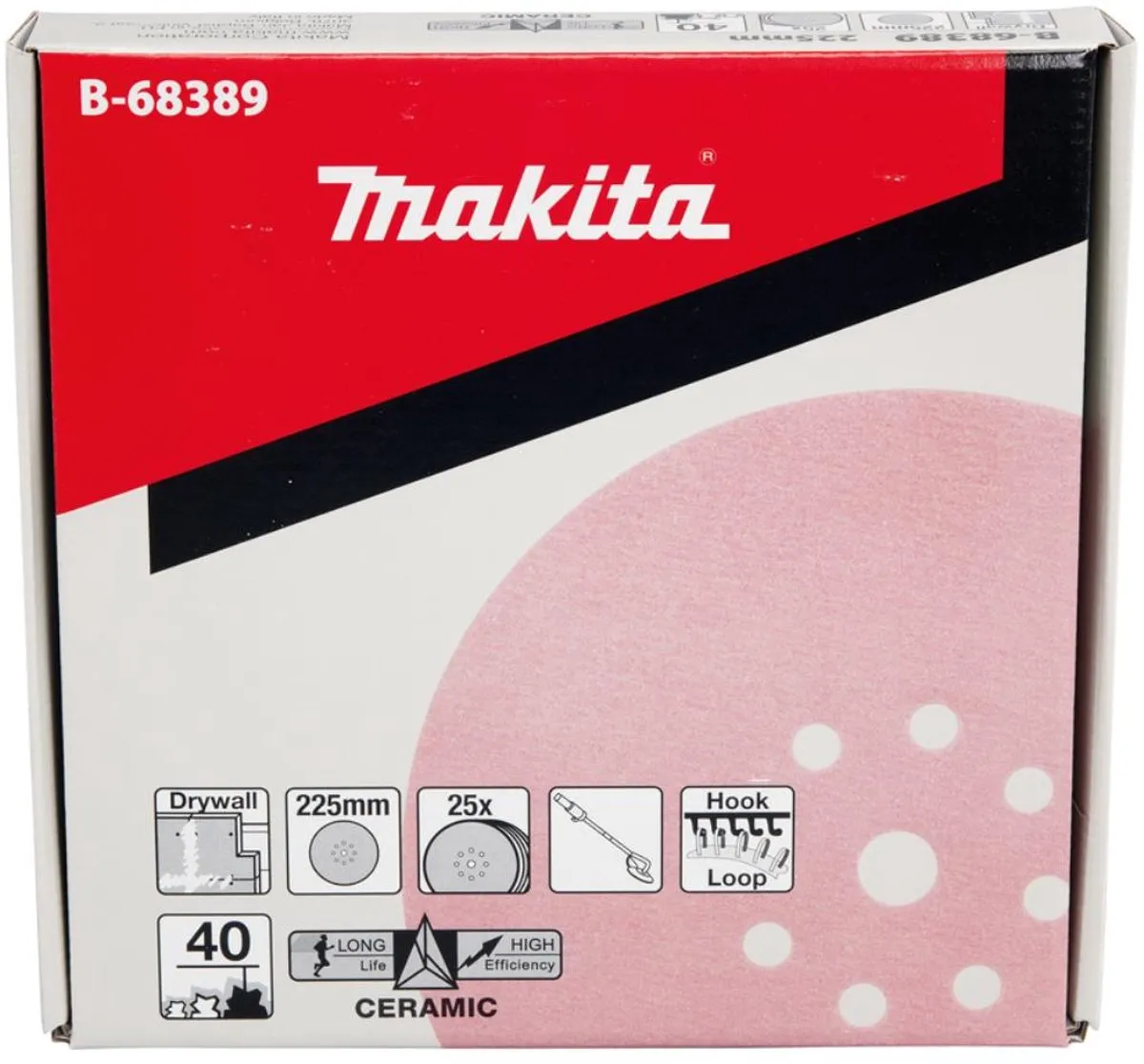 Makita 25x Schuurpapier Klittenband 225mm B-68389