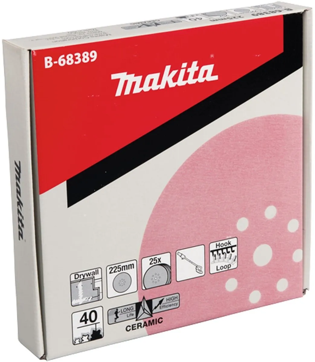 Makita 25x Schuurpapier Klittenband 225mm B-68389