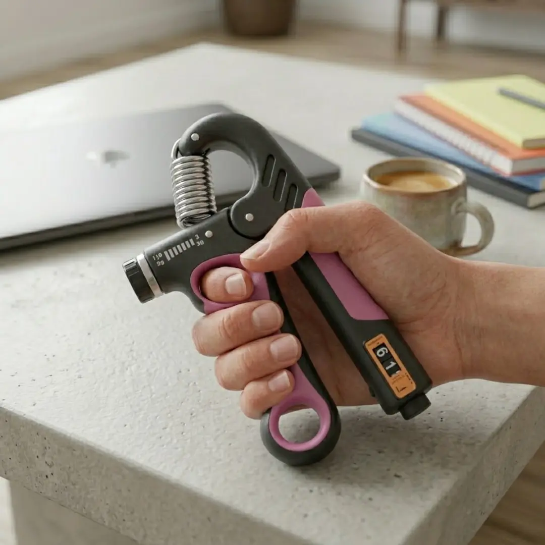 NUVEX Handtrainer Grip Trainer - 5-150 kg - Zwart Roze