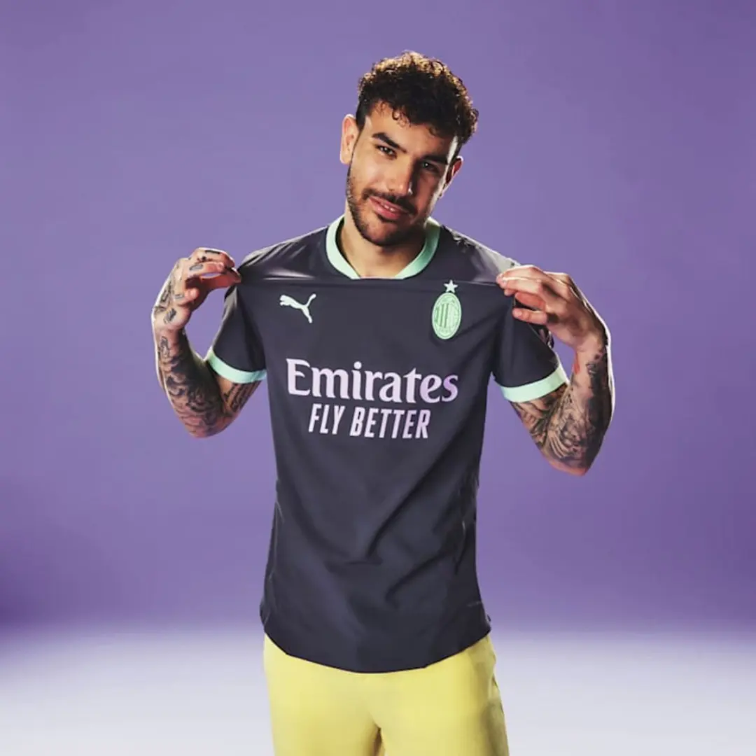 PUMA AC Milan Third Authentic Shirt - S - Fresh Mint/Grijs - afbeelding 6 van 6