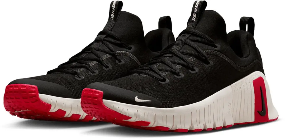 Nike Free Metcon 6 Fitnessschoenen FJ7127-006 - Maat 41 - Black/Sail/Red