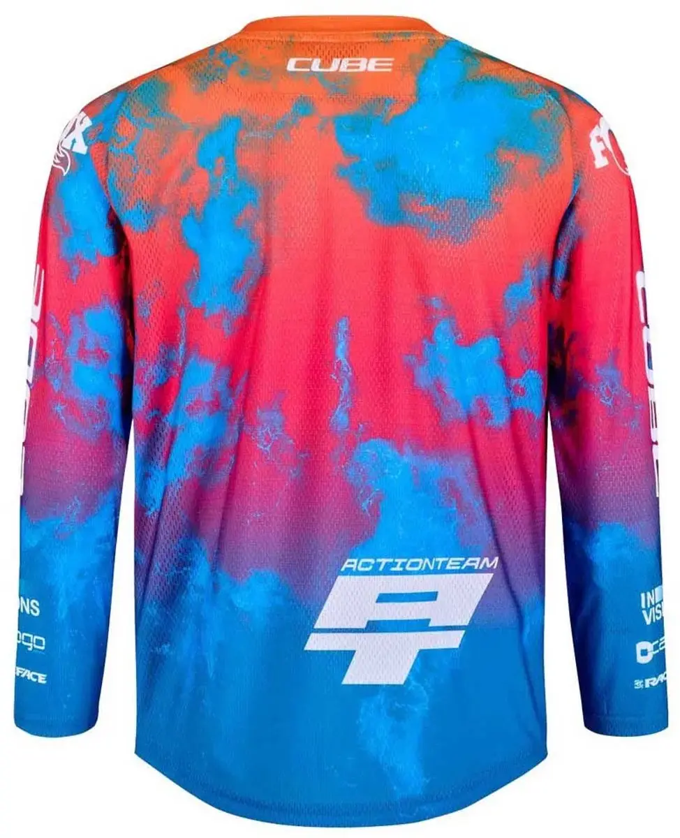 Cube Actionteam Langarm Trui Kinderen - Blauw XL