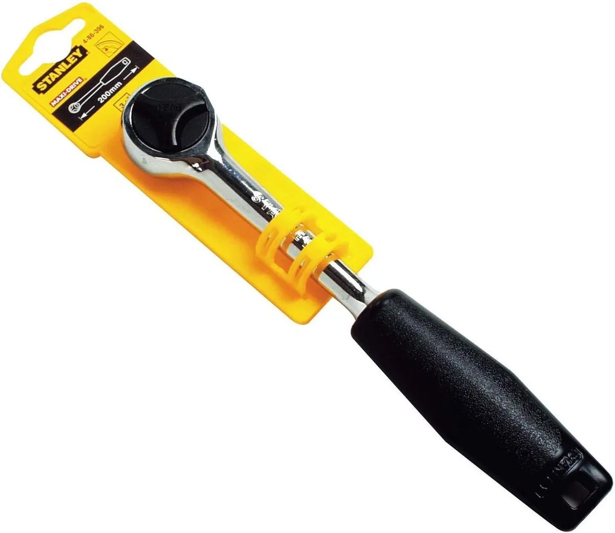 Stanley 3/8" Ratel 200mm - Chrome/Zwart