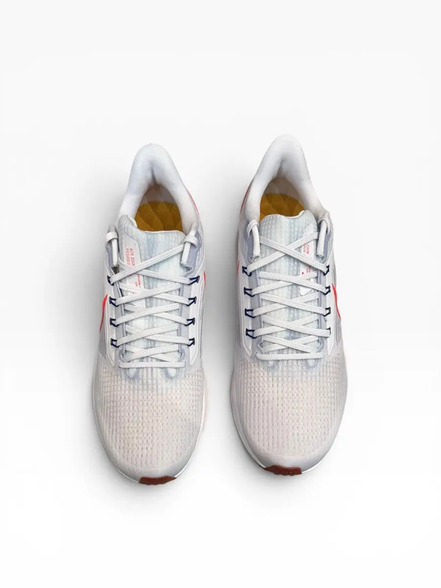 Nike Air Zoom Pegasus 39 Sportschoenen - Wit/Rood - Maat 45.5