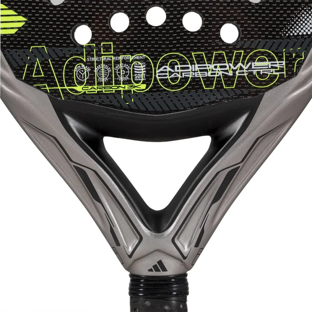 Adidas Adipower Carbon CTRL 3.4 Padelracket - L0 - Zilver - afbeelding 2 van 6