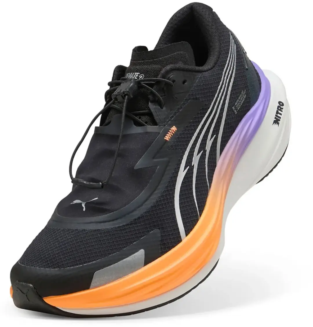 PUMA Deviate Nitro 3 Wtr+ Hardloopschoenen - 44.5 - Zwart