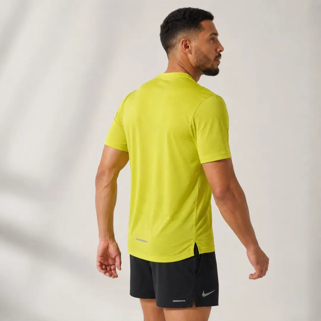 Nike T-Shirt Miller Hardloopshirt XXL - Geel/Groen