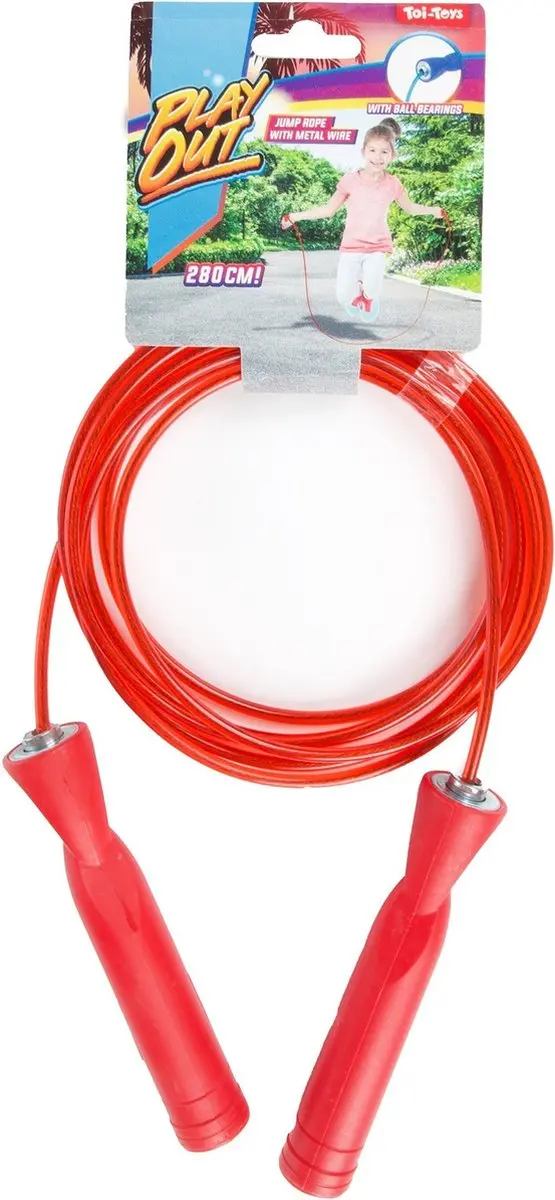 Toi-Toys Springtouw 280cm - Rood