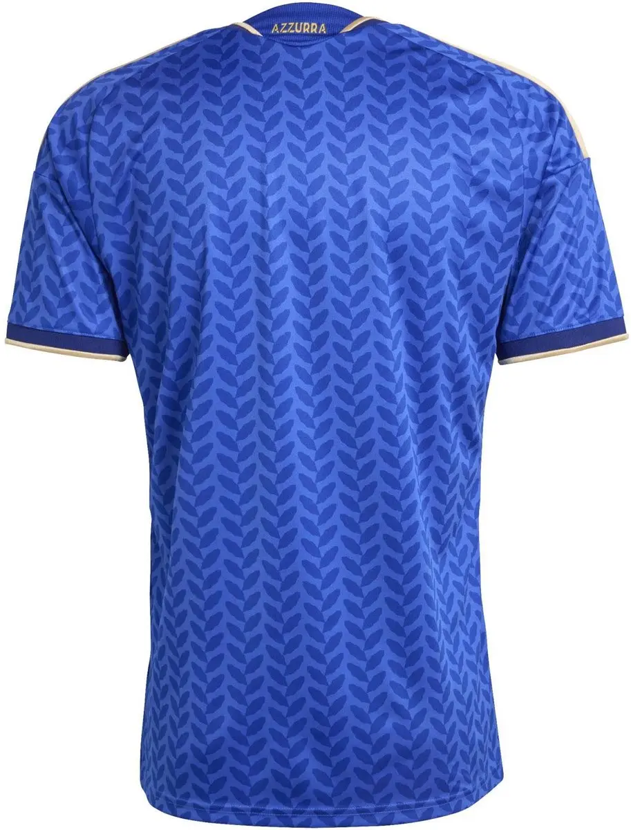 adidas Italië Thuis Shirt Heren L - JL6937 - Blauw/Goud
