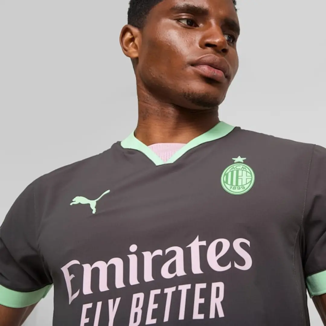 PUMA AC Milan Third Authentic Shirt L - Fresh Mint/Grijs