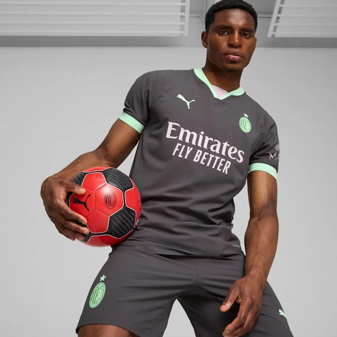 PUMA AC Milan Third Authentic Shirt L - Fresh Mint/Grijs