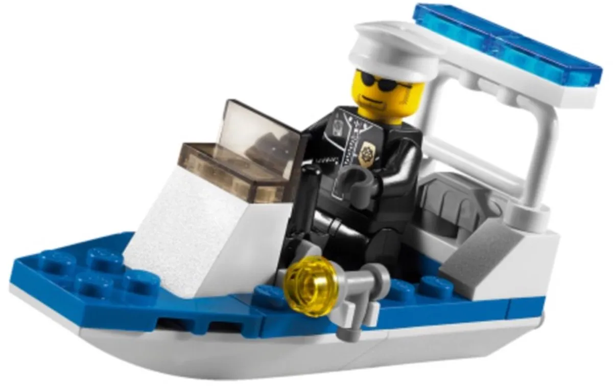LEGO City Politieboot 26 Stukken - 1 Minifiguur - Multi - afbeelding 2 van 2