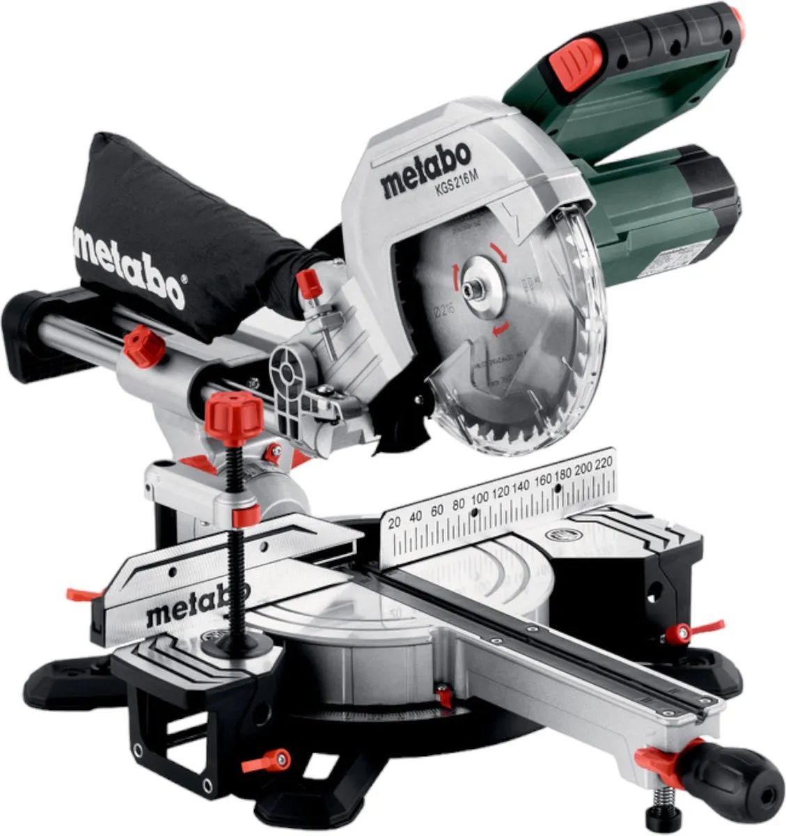 Metabo KGS 216 M Afkortzaag 1200W - Houtzaagblad 216mm