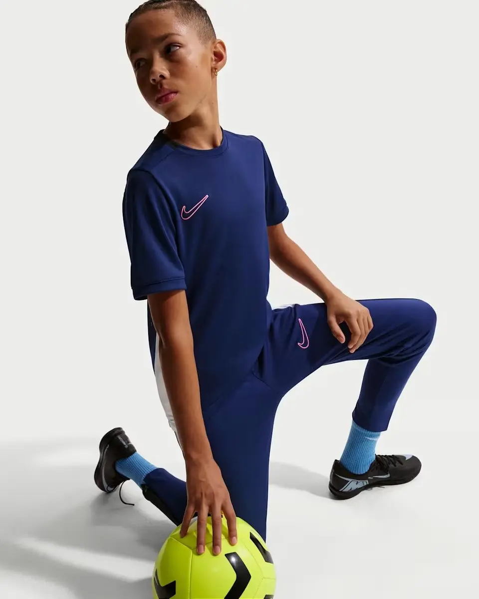 Nike Academy Shirt Kids HJ3716-493 Voetbalshirt - 164 - Blauw/Wit/Rosa