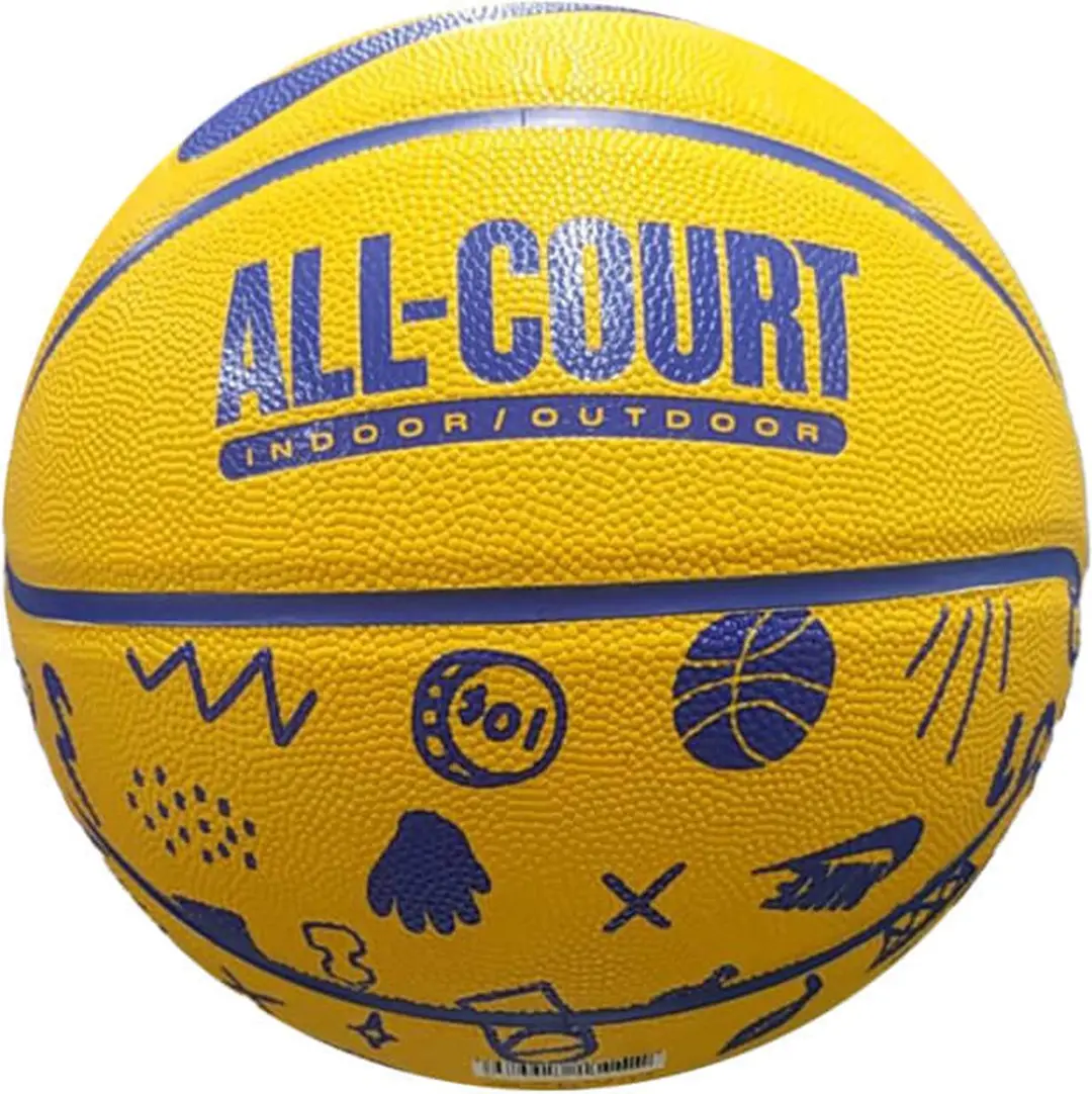 Nike Basketbal Allcourt - Geel-Blauw Maat 7