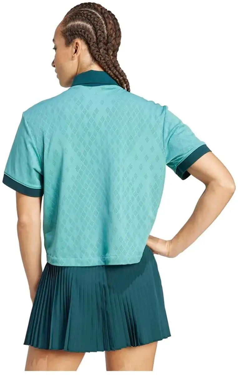 Adidas Pro Climacool Korte Mouw Poloshirt - Blauw L