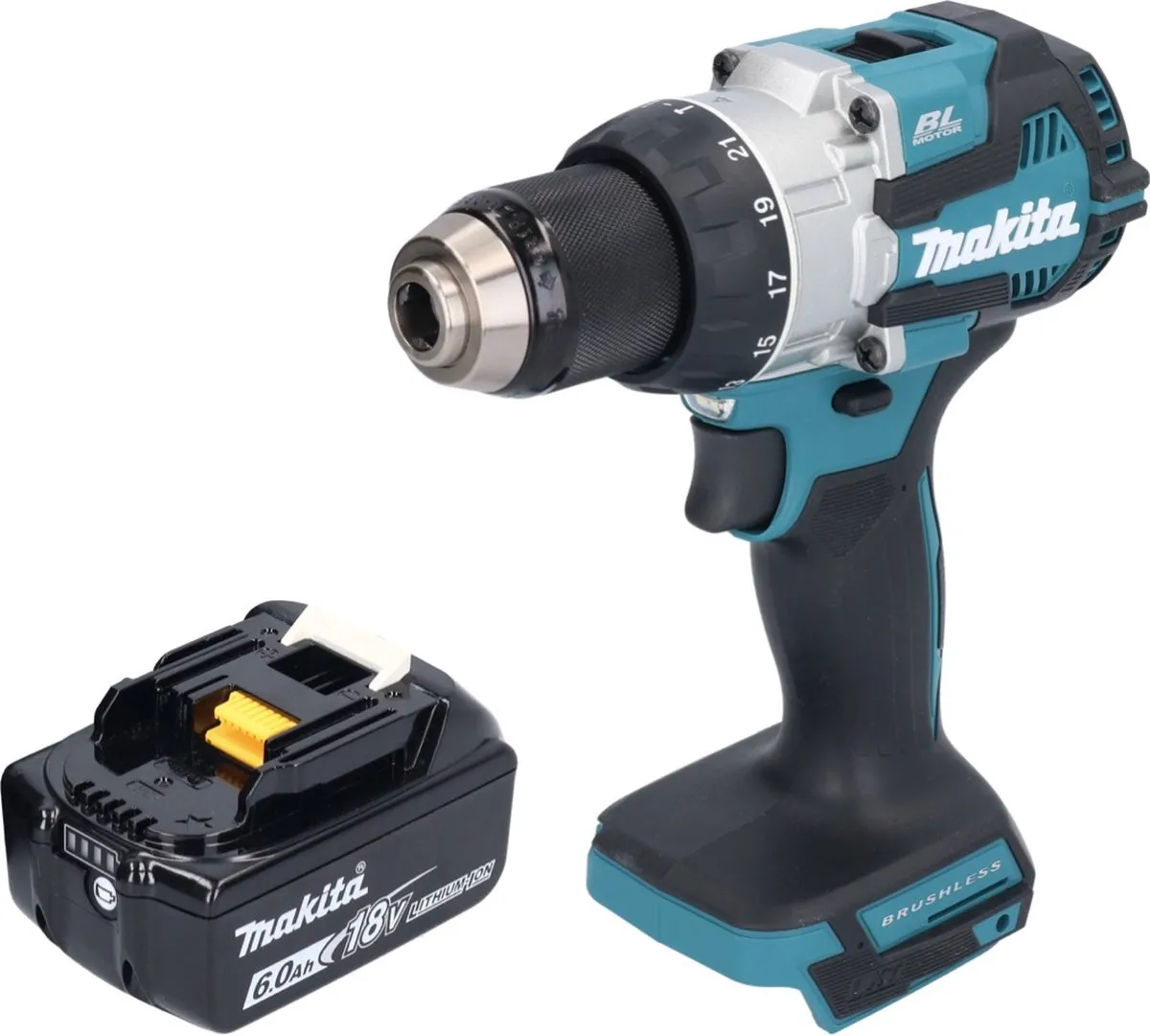 Makita DHP 489 G1 Klopboormachine 18V 73Nm - borstelloos - 1x 6,0Ah