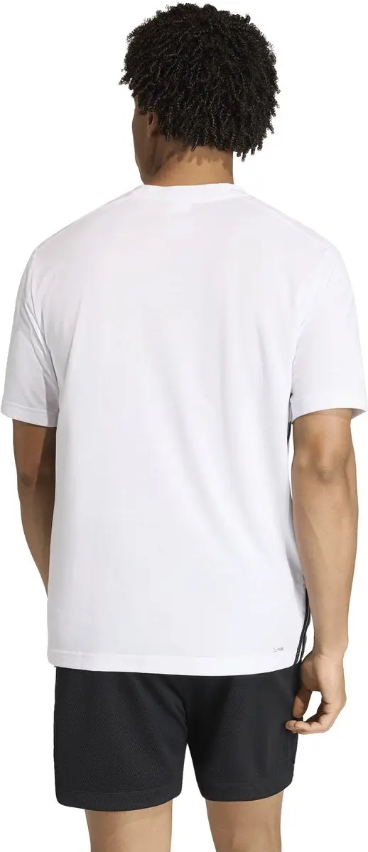 adidas Essentials Feelready 3 Stripes Jersey - XL - Wit/Zwart