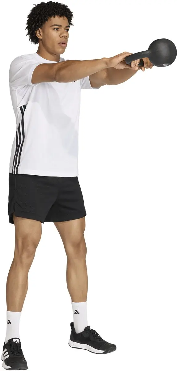 adidas Essentials Feelready 3 Stripes Jersey - XL - Wit/Zwart