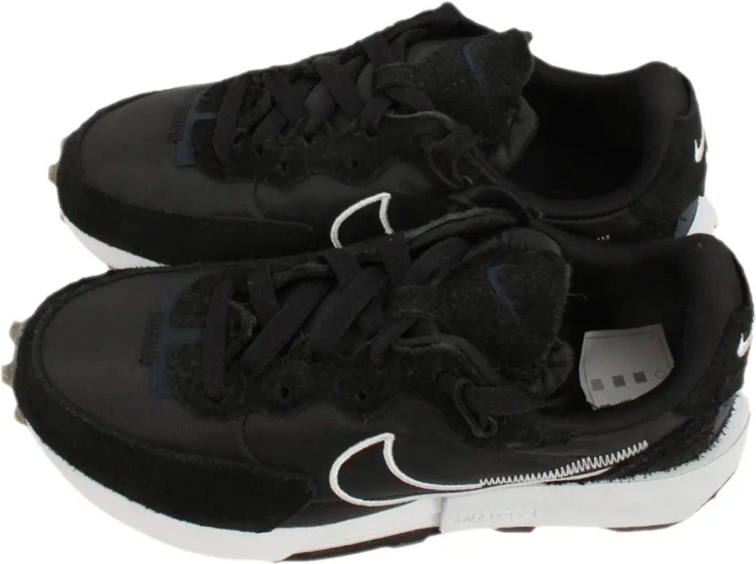 Nike Fontanka Waffle Damesschoenen 36 - Zwart/Dark Obsidian/Gum Light Brown