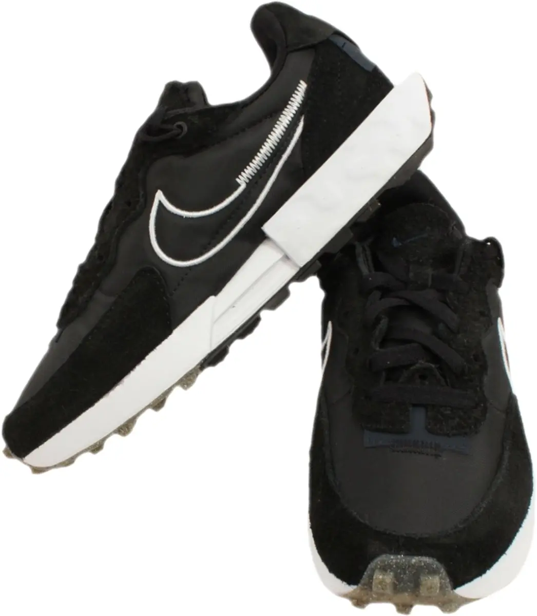 Nike Fontanka Waffle Damesschoenen 36 - Zwart/Dark Obsidian/Gum Light Brown