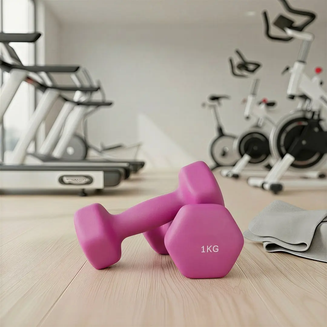Songmics SYL902P01 Hexagon Dumbbellset 1 kg - Roze