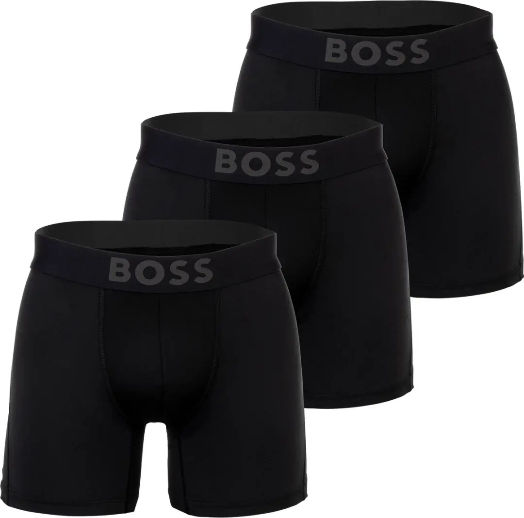 Hugo Boss BOSS Active Microfiber Boxers 3P - Zwart