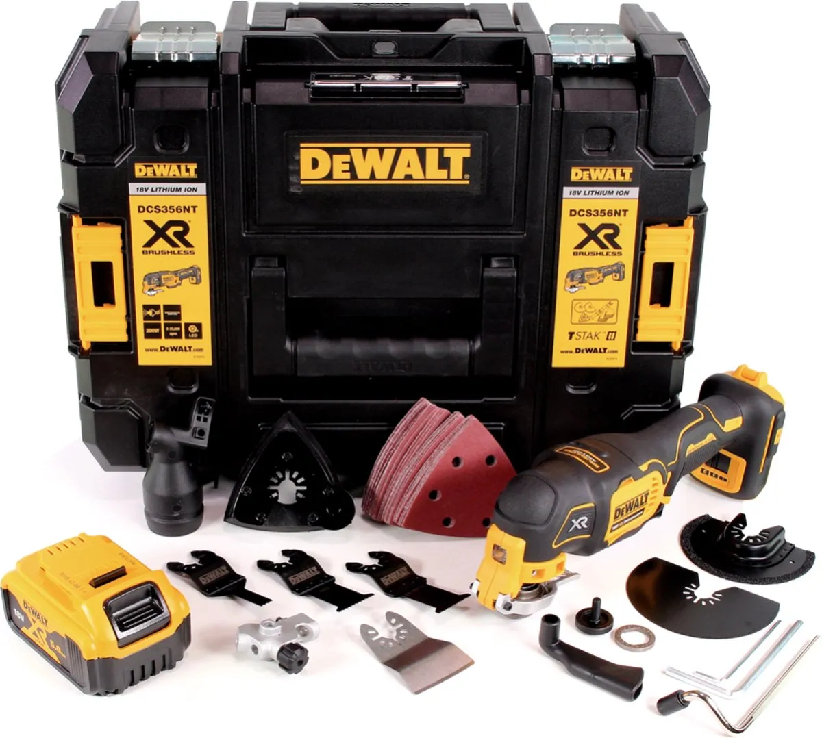 DeWalt DCS356NT Accu Multitool 18V - 35-delige set + 5,0Ah accu