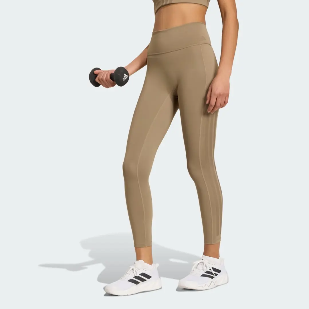 Adidas Performance Optime 3-Stripes 7/8 Workoutlegging L - Beige