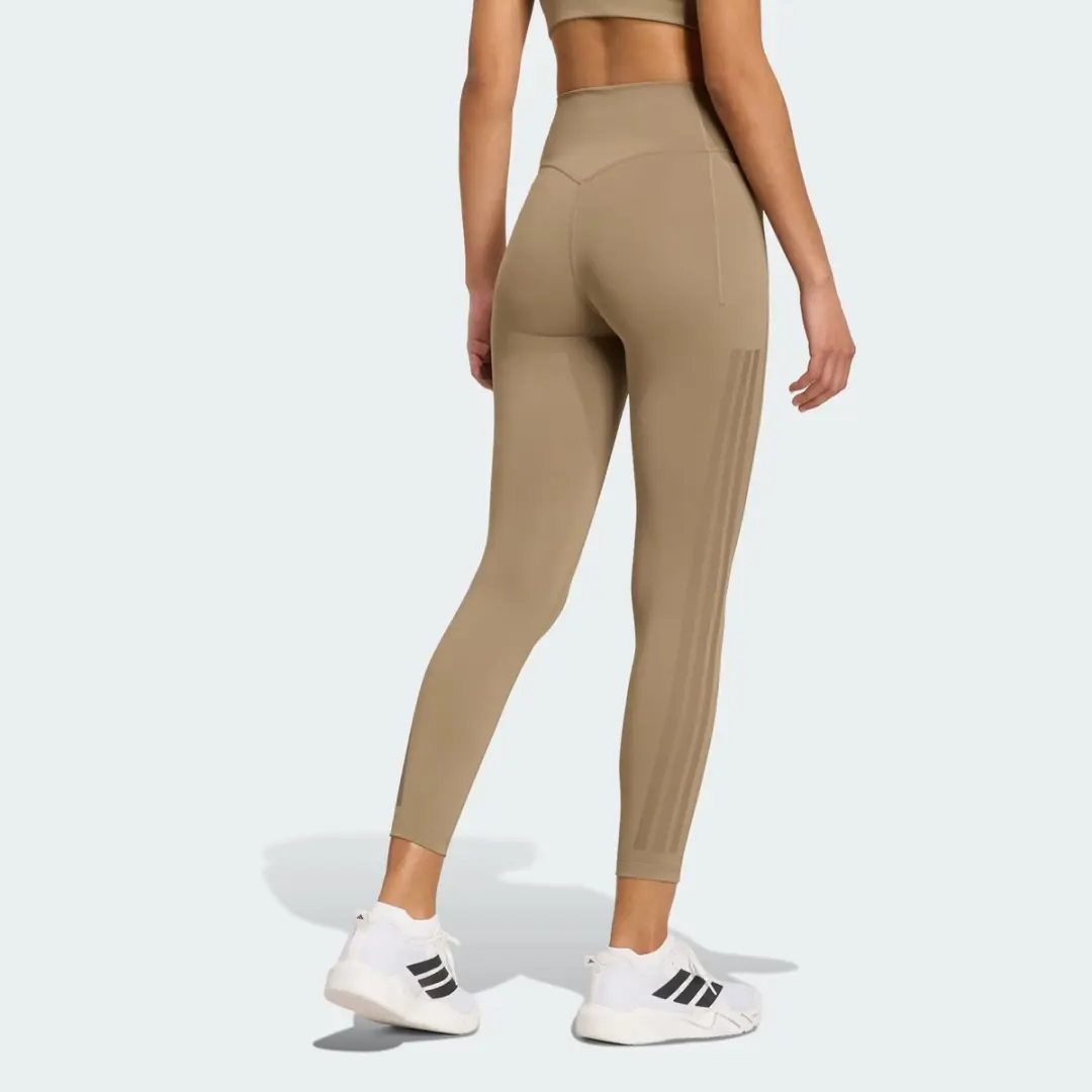 Adidas Performance Optime 3-Stripes 7/8 Workoutlegging L - Beige - afbeelding 6 van 6