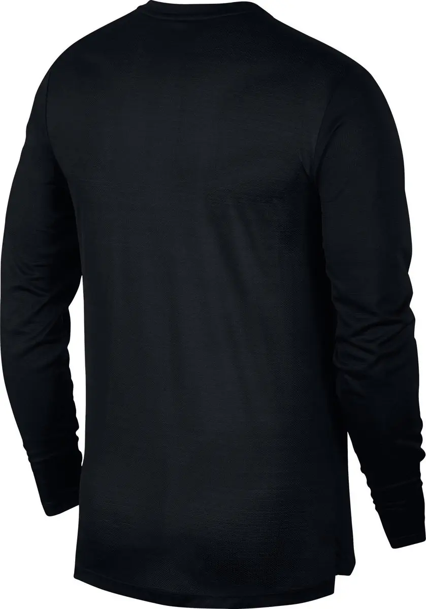 Nike Dry Miler Top LS Heren - AJ7568_010 - XL - Zwart