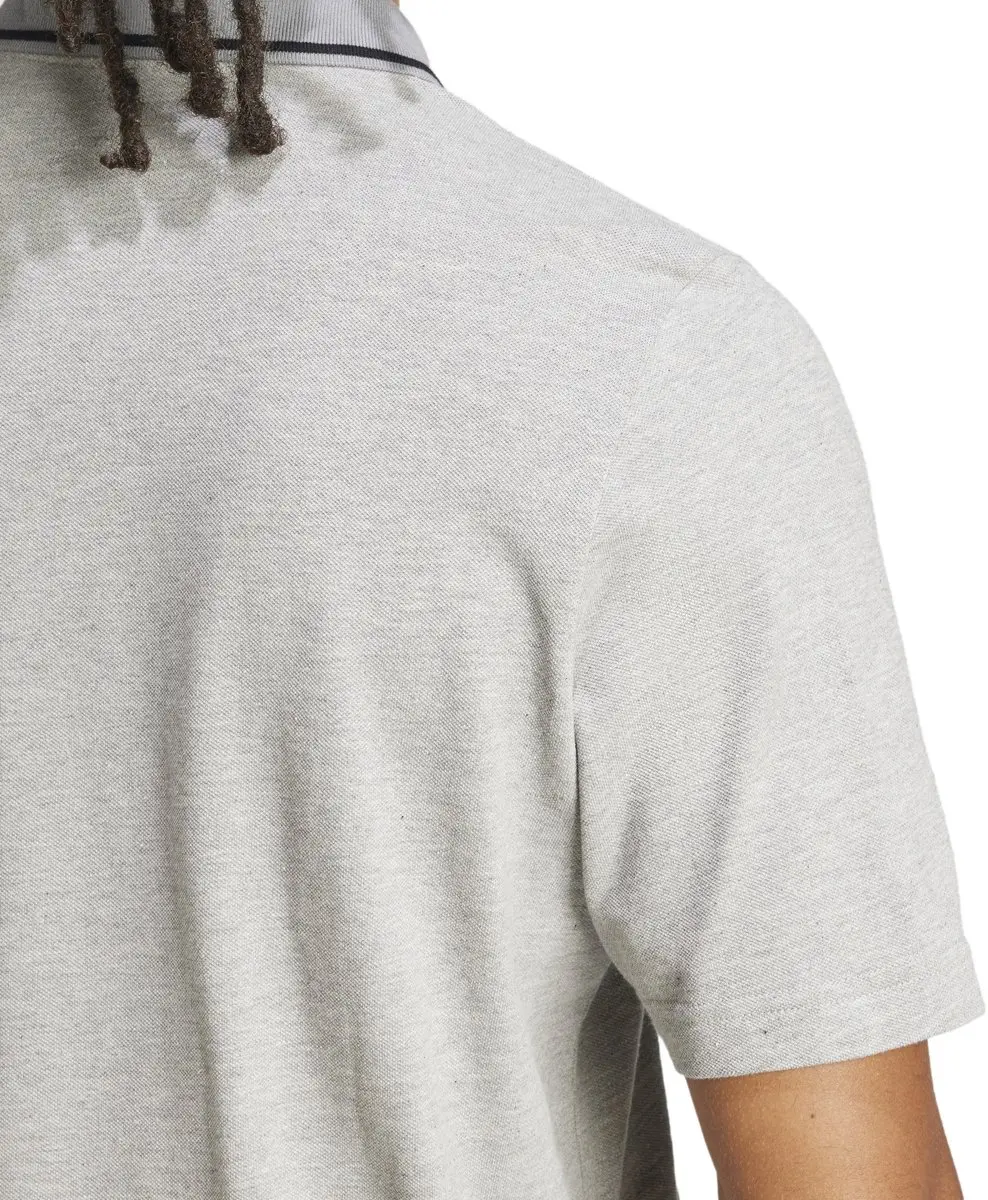Adidas Essentials Small Logo Polo - Grijs/Zwart L