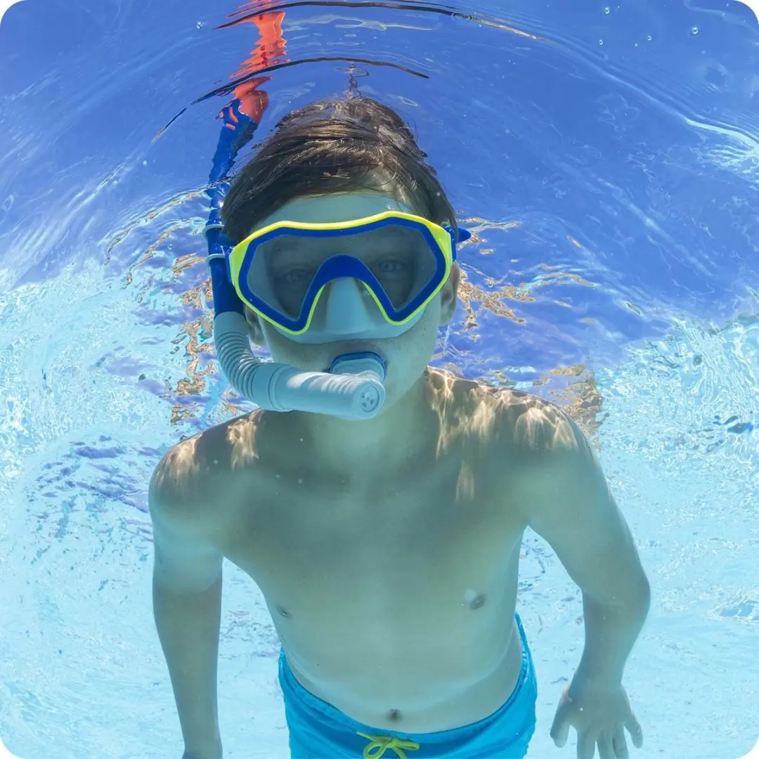 Bestway Snorkelset Granatblauw/Grijs - PVC-vrij