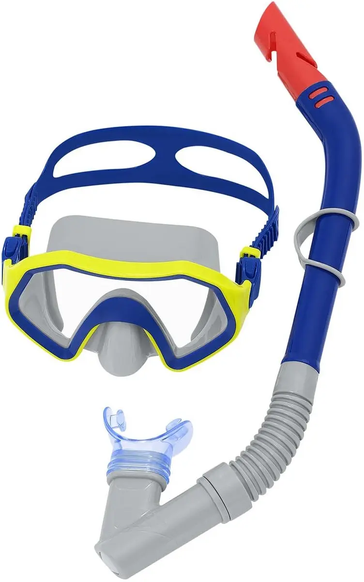 Bestway Snorkelset Granatblauw/Grijs - PVC-vrij